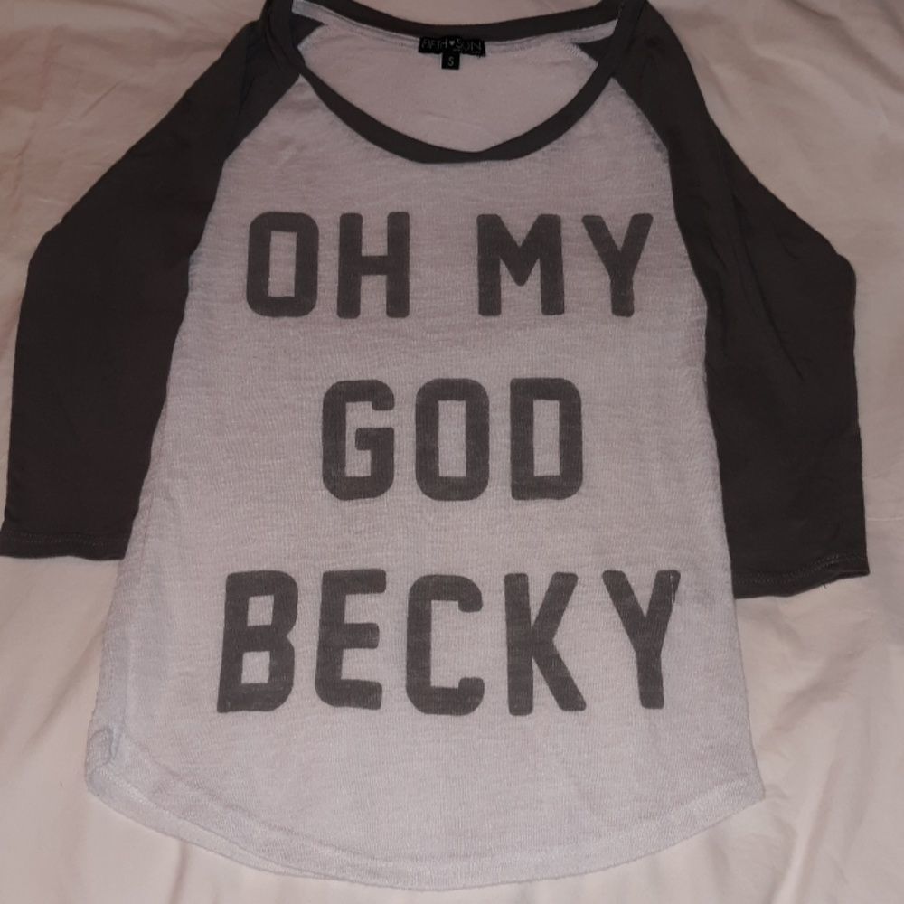 Oh My God‎ Becky Baseball T-Shirt Small